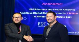 EDT&Partners العالمية تبرم شراكة مع Eyouth المصرية الناشئة لتطوير المهارات الرقمية لمليون شاب في إفريقيا والشرق الأوسط باستثمارات 6 ملايين دولار